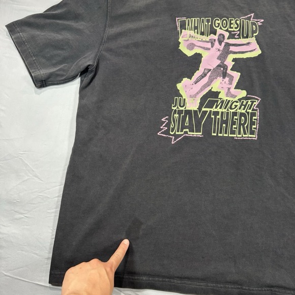 VTG Retro Jordan Heritage "What Goes Up" Oversize Graphic T-Shirt Women's Med - Picture 13 of 13